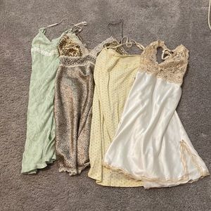 Bundle of slip dresses. Super cute and sexy!